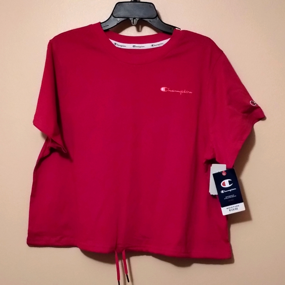 Champion, Draw String Crop Top, XL - NWT